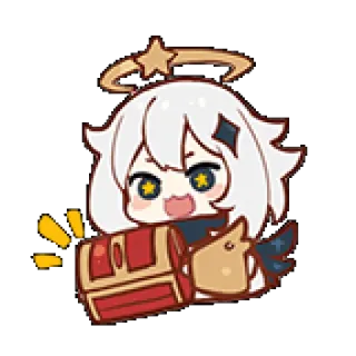 🤩 44e784ab Paimon Genshin Impact Anime, Spiel, Paimon, Süß, Kawaii telegram sticker