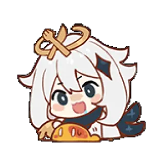 😍 58b712a5 Paimon Genshin Impact Anime, Spiel, Paimon, Genshin Impact, Süß, Chibi telegram sticker