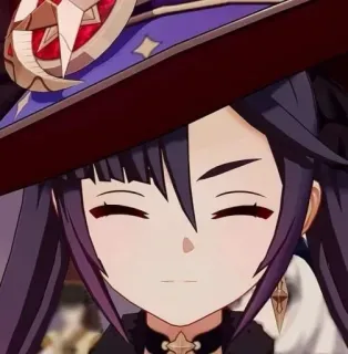 🙂 a64407fb Mona Genshin Impact 莫娜, 原神, 动漫, 游戏, 角色, 占星术士, 法师 telegram sticker