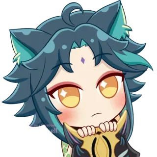 Genshin Impact • @GreySunders telegram stickers