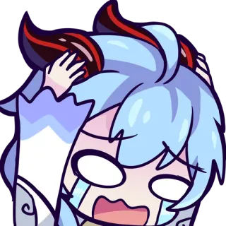 😱 1bae9cde Anime, Carino, Piangendo, Emozionale, Cartone animato, Triste telegram sticker