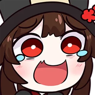 😂 4d08548d Hu Tao Genshin Impact Anime, Genshin Impact, Hu Tao, Carino, Emozionale telegram sticker