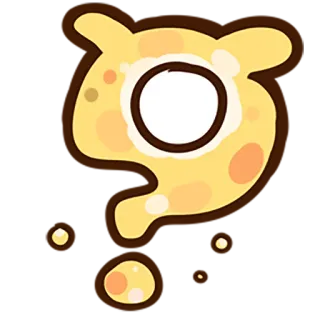 ❔ a3885ca5 Cartone animato, Blob, Astratto, Carino, Giallo, A pois telegram sticker