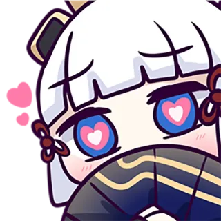 🥰 d32ddfa6 Kamisato Ayaka Genshin Impact Anime, Videogioco, Carino, Amore, Kawaii telegram sticker