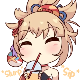 😋 fae5ffa4 Yoimiya Genshin Impact Anime, Sticker, Genshin Impact, Yoimiya, Carino, Kawaii telegram sticker