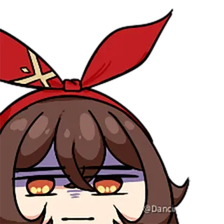 😒 5320bcb4 Amber Genshin Impact ambra, genshin impact, anime, gioco, broncio, adesivo telegram sticker