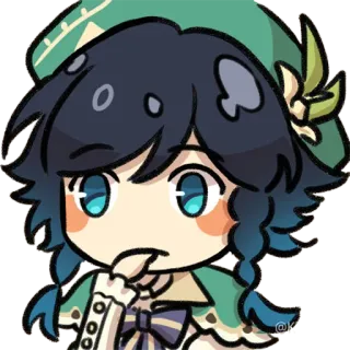 😳 7e641d4d Venti Genshin Impact Venti, Genshin Impact, Anime, Chibi, Videogioco, Personaggio telegram sticker