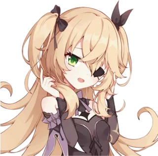 🙂 d241f2be Fischl Genshin Impact anime, videogioco, Genshin Impact, Fischl, carino, personaggio telegram sticker