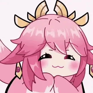 😝 2d53824f Yae Miko Genshin Impact Anime, Genshin Impact, Yae Miko, Video game, Lucu telegram sticker