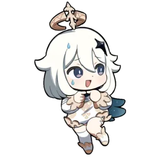 ⭐ 66ace4b2 Paimon Genshin Impact 派蒙, 原神, 动漫, 可爱, Q版, 贴纸, 游戏角色 telegram sticker