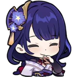 ⚡ ceface45 Raiden Shogun Genshin Impact 电子游戏, 原神, 动漫, 角色, 雷电将军 telegram sticker