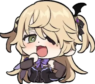 Chibi Impact | @GenshinRC whatsapp stickers