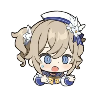 😨 b117da19 Barbara Genshin Impact anime, genshin impact, character, cute, sticker telegram sticker