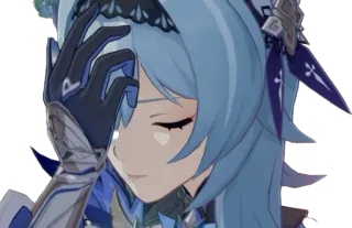 🤦‍♀️ 1149f32a Eula Genshin Impact eula, genshin impact, anime, videospiel, charakter, blaue haare telegram sticker
