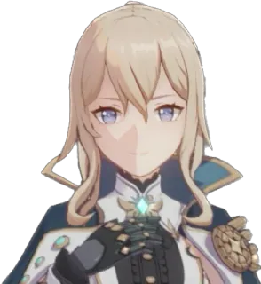 😊 54bd72b0 Jean Gunnhildr Genshin Impact Jean, Genshin Impact, Videospielcharakter, Anime, blonde Haare, blaue Augen telegram sticker