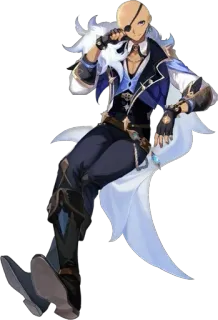 👩‍🦲 5b1f9ae5 Kaeya Genshin Impact kaeya, genshin impact, anime, charakter, videospiel telegram sticker