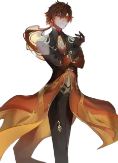 😇 88108038 Zhongli Genshin Impact Anime, Videospiel, Genshin Impact, Zhongli, Charakter, Geo telegram sticker