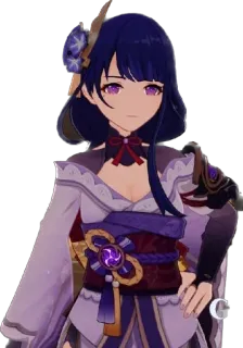 😶 a51a1be3 Raiden Shogun Genshin Impact Raiden Shogun, Genshin Impact, Anime, Videospiel, Charakter, Frau telegram sticker