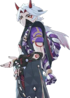 🤨 e80cfdb7 Arataki Itto Genshin Impact Arataki Itto, Genshin Impact, Anime, Videospiel, Charakter, Oni telegram sticker