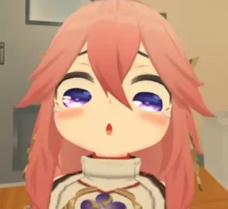 💓 14577232 Yae Miko Genshin Impact Anime, Genshin Impact, Yae Miko, Jogo, Kawaii, Fofo, Adesivo telegram sticker