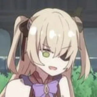 😼 98ecbda1 Fischl Genshin Impact Anime, Meisje, Ooglapje, Genshin Impact, Fischl telegram sticker