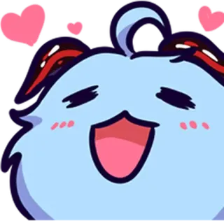 🥰 833aeb5a dễ thương, kawaii, vui vẻ, yêu, trái tim whatsapp sticker