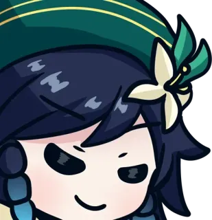😌 b77565f5 Venti Genshin Impact Anime, Game, Nhân vật, Venti, Genshin Impact whatsapp sticker