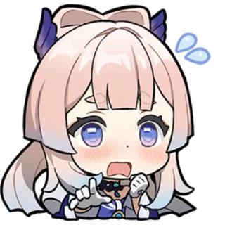 ⭐️ 068e4578 Sangonomiya Kokomi Genshin Impact Anime, Genshin Impact, Kokomi, Schattig, Kawaii, Sticker telegram sticker
