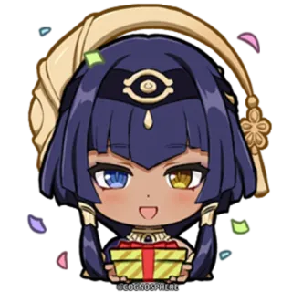 ⭐️ 1a0f1117 ©COGNOSPHERE Cartoon, Personage, Sticker, Schattig, Anime telegram sticker