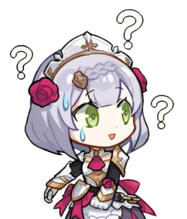 ⭐️ 51893375 Noelle Genshin Impact noelle, genshin impact, anime, vraag, dienstmeid telegram sticker