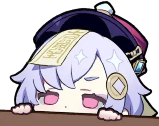 ⭐️ 659f1652 Qiqi Genshin Impact 如里胡说 Anime, Genshin Impact, Qiqi, Videogame, Schattig, Sticker telegram sticker