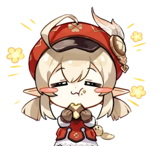 ⭐️ bac4020c Klee Genshin Impact klee, genshin impact, anime, spel, sticker, schattig, personage telegram sticker
