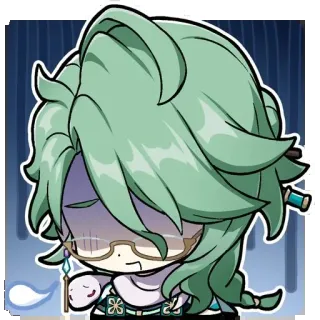 ⭐️ eb6e51ef Sucrose Genshin Impact Anime, Videogame, Genshin Impact, Sucrose, Schattig, Sticker telegram sticker