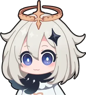 🙂 59332649 Paimon Genshin Impact パイモン, 原神, アニメ, ゲーム, キャラクター, 可愛い telegram sticker