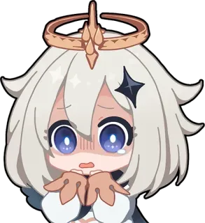 😰 5b9a5b18 Paimon Genshin Impact パイモン, 原神, アニメ, ゲーム, キャラクター, 可愛い, ステッカー telegram sticker