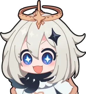 🤩 e0705bde Paimon Genshin Impact パイモン, 原神, アニメ, ゲーム, 可愛い, キャラクター telegram sticker