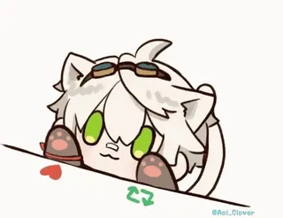 ❤️ 6095fad1 mèo, dễ thương, anime, manga, kawaii, nhân vật, hoạt hình telegram sticker