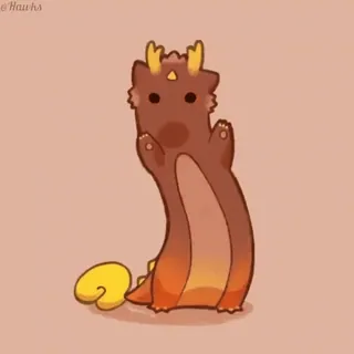 🕺 0eb3b4c6 Drache, niedlich, Cartoon, Tier, Fantasy whatsapp sticker