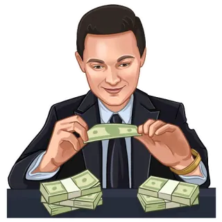 😏 9c1bf85b 돈, 현금, 부, 성공, 금융, 사업가, 돈다발 telegram sticker