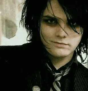 😏 15a3f9e1 Gerard Way Gerard Way, Emo, My Chemical Romance, Penyanyi, Potret telegram sticker