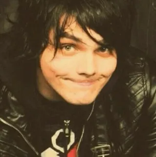 ☺️ af2f2f9a Gerard Way Gerard Way, My Chemical Romance, penyanyi, emo, musisi telegram sticker