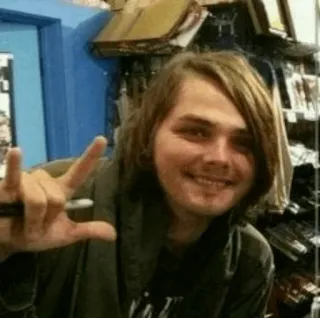 🖤 d6b5687e Gerard Way gerard way, my chemical romance, mcr, emo, rock telegram sticker