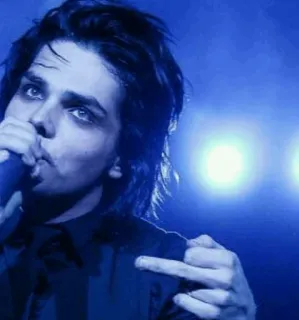 🖕 ebc74f40 Gerard Way Gerard Way, My Chemical Romance, jari tengah, penyanyi, rock, musik telegram sticker