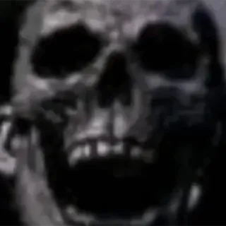 💀 869c59bf czaszka, straszny, horror, mroczny, przerażający, szkielet telegram sticker
