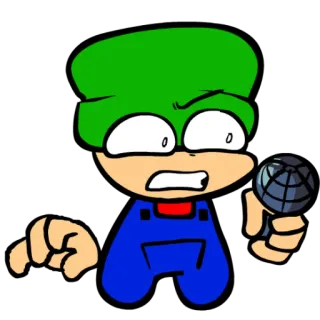 ⏫ a2387323 Bambi Friday Night Funkin' 비디오 게임, 팬아트, 밤비, Friday Night Funkin' telegram sticker