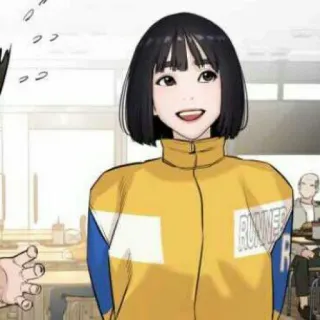 🎉 c2dfb058 RUNNER Аниме, Персонаж, Девушка, Бегун, Желтый, Куртка telegram sticker