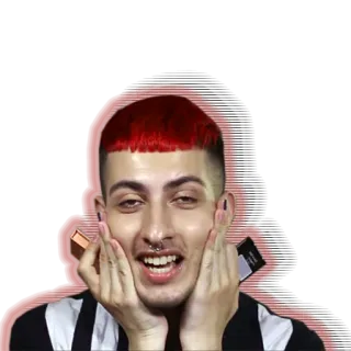 ☺️ d6e3777a person, red hair, makeup, beauty, portrait telegram sticker