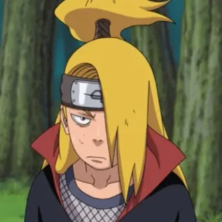 ☹️ 0dd055f1 Deidara Naruto anime, manga, naruto, deidara, character, ninja telegram sticker