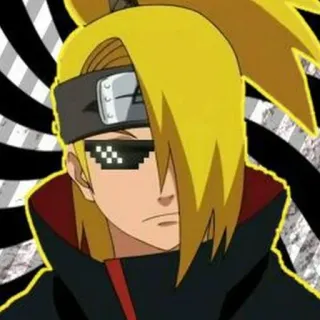 😎 73ddea38 Deidara Naruto anime, naruto, deidara, manga, cartoon, sticker telegram sticker