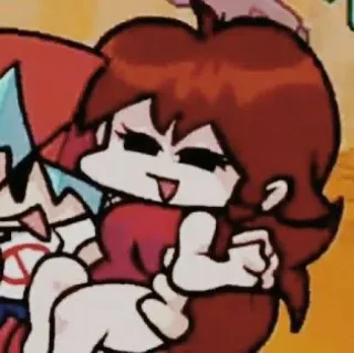 🍬 4f4a66fe Girlfriend Friday Night Funkin' friday night funkin, freundin, cartoon, charakter telegram sticker